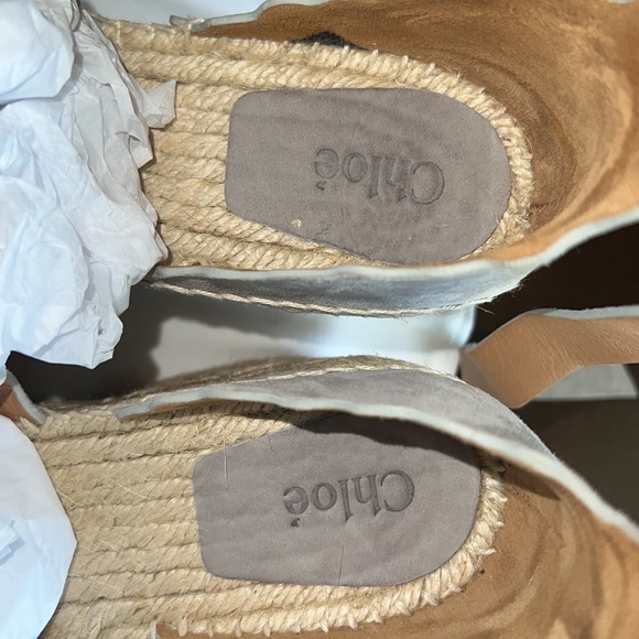 Chloe Lauren Espadrille Suede Wedge in Grey - Picture 8 of 8
